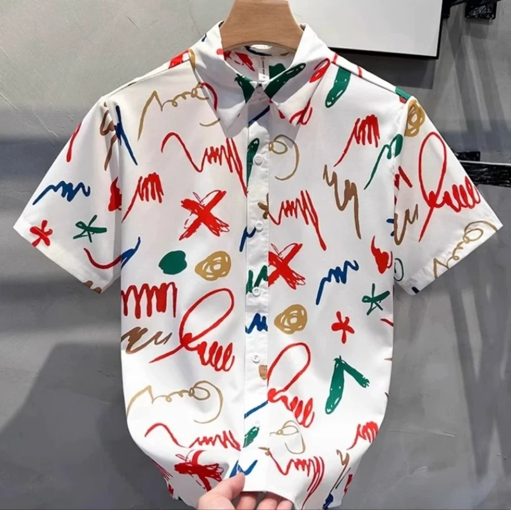 Colorful Graffiti Print Shirt - Picture 4 of 4